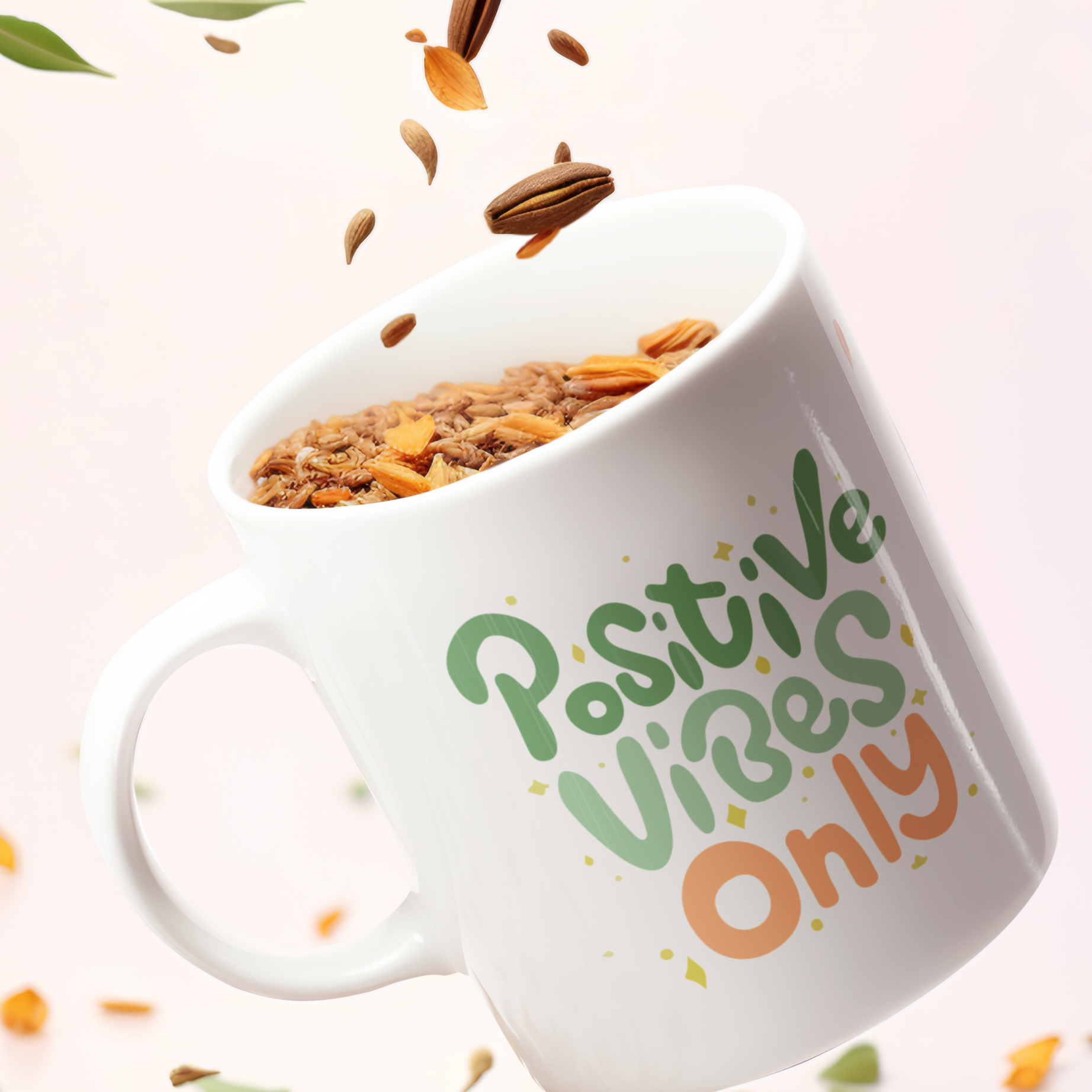 "Positive Vibes Only Coffee Mug" - Start Your Day with Optimism!