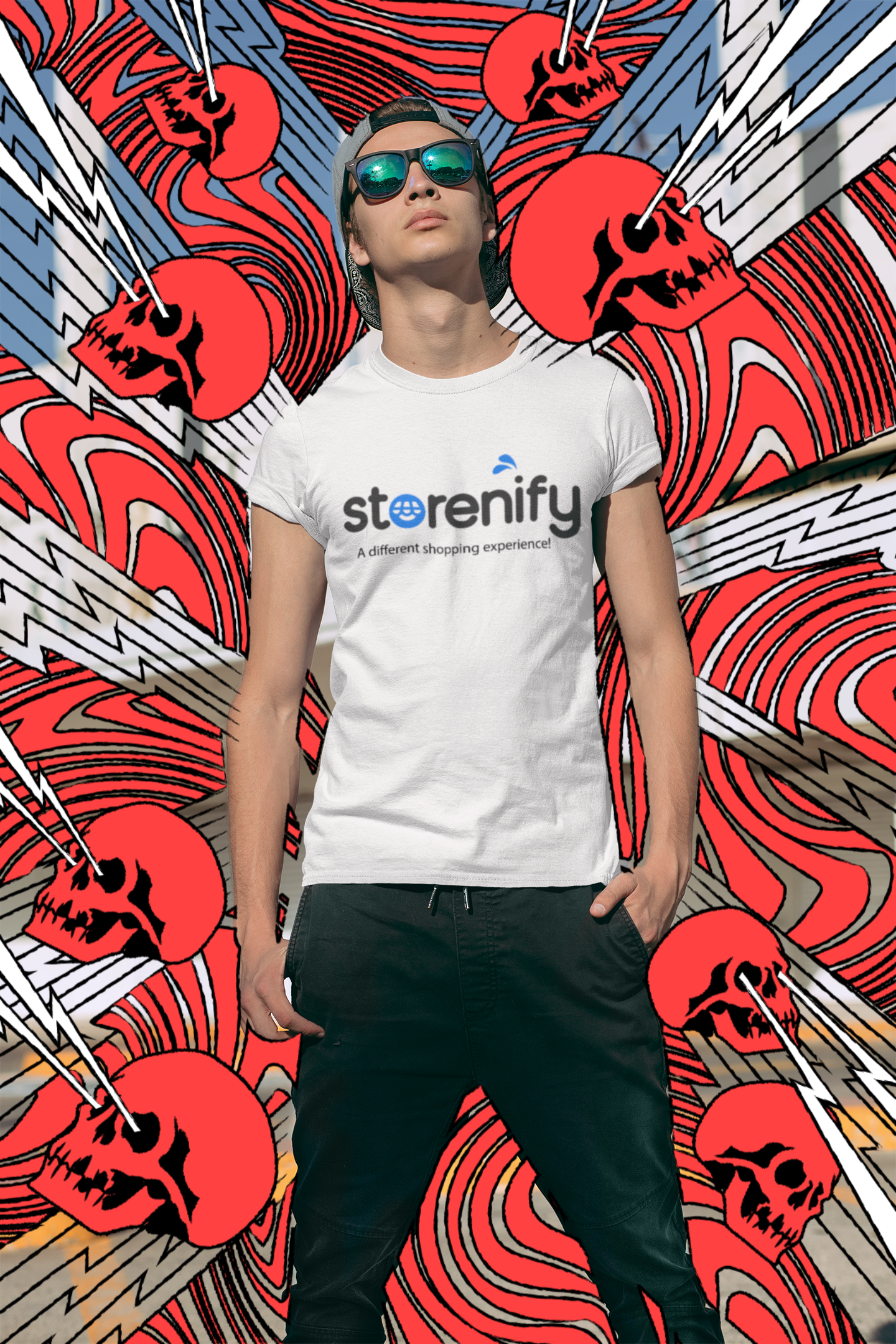 "Storenify Logo" Premium 100% Cotton Men's T-Shirt