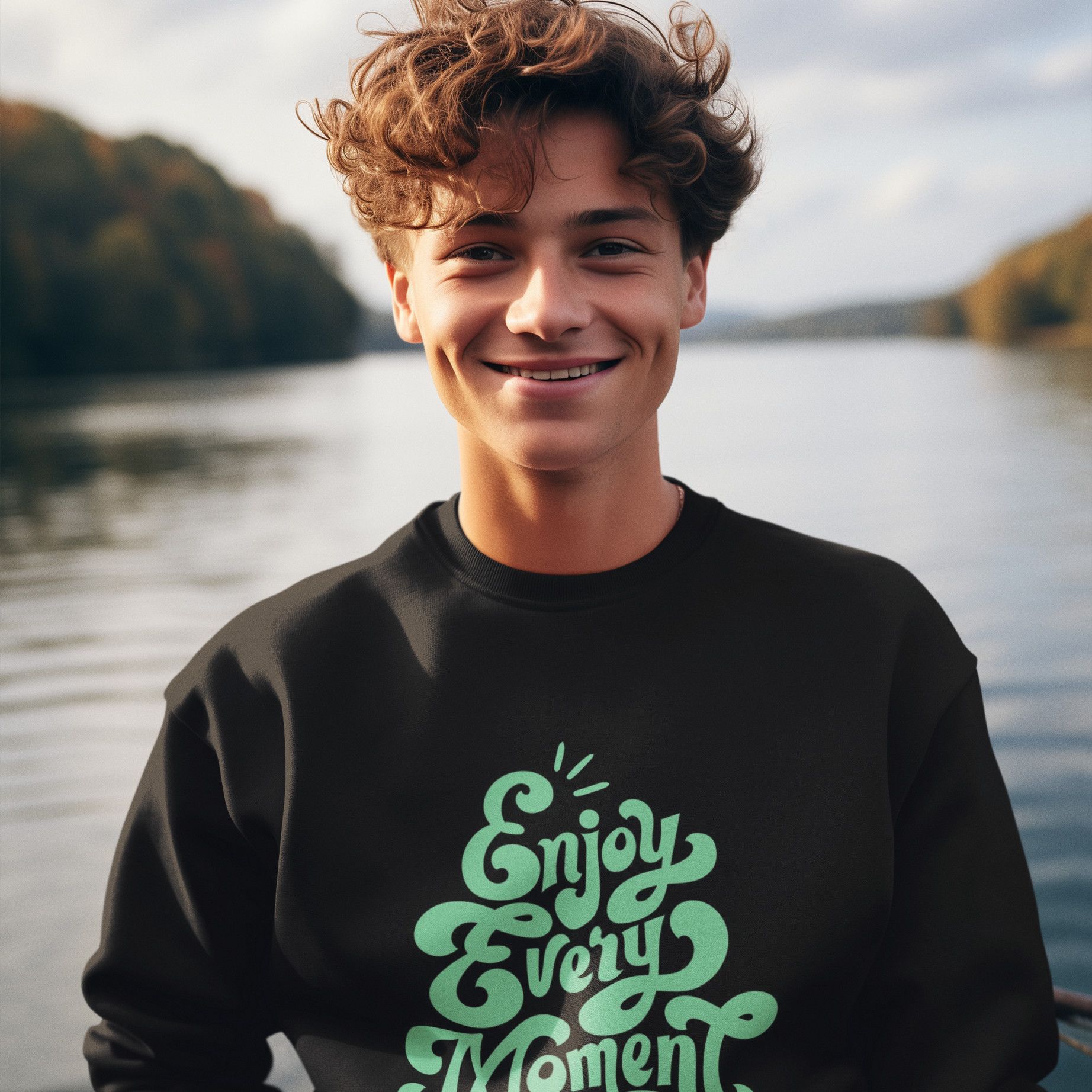 Timeless Comfort: "Enjoy Every Moment" Unisex Sweatshirt